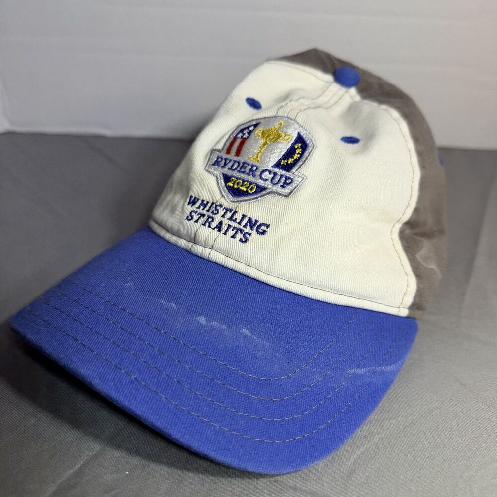 2020 Ryder Cup Golf Whistling Straits Hat Cap Blue Adjustable NWOT